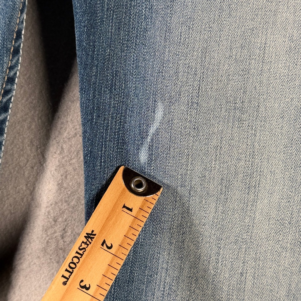 BKE Kate Bootcut Jeans Womens 28x35.5 Medium Wash Contrast Stitch Stretch Denim - Picture 5 of 16